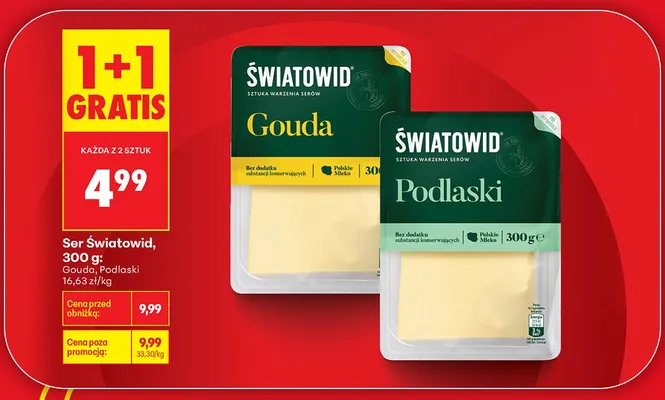 Ser Światowid Podlaski promocja w Biedronka