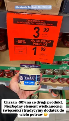 Chrzan promocja w Aldi