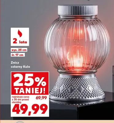 Znicz solarny Kula promocja w Kaufland