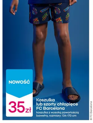 Szorty chłopięce FC Barcelona promocja w Pepco