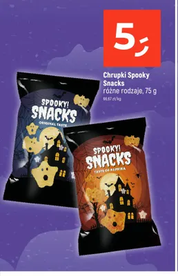 Chrupki Spooky Snacks Original Taste promocja w Dealz
