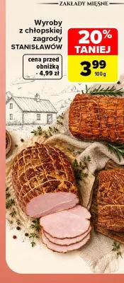 Wyroby z chłopskiej zagrody Stanisławów promocja w Carrefour Market