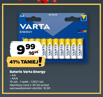 Baterie Varta Energy Aaa promocja w Netto