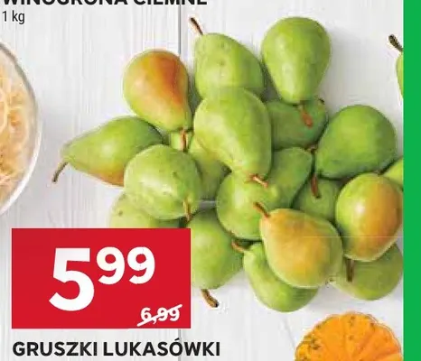 Gruszki Lukasówki promocja w Stokrotka