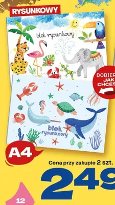 Blok rysunkowy A4 TOP 2000 20 kartek promocja w Twój Market