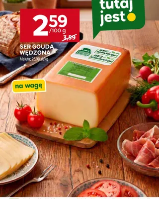 Ser Gouda wędzona Maluta promocja w Stokrotka