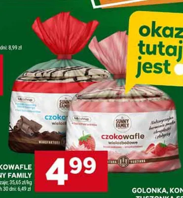 Czokowafle wieloowocowe Sunny Family promocja w Stokrotka