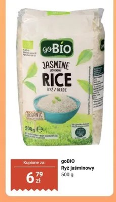 Ryż jaśminowy goBIO promocja w Biedronka