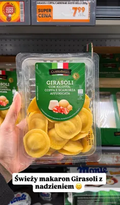 Świeży makaron girasoli z nadzieniem promocja w Biedronka