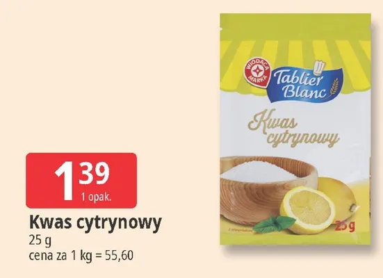 Kwas cytrynowy promocja w Leclerc