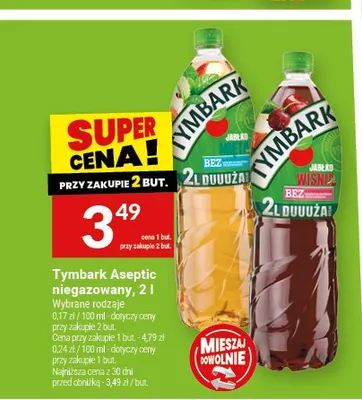 Napój niegazowany Tymbark Aseptic promocja w Twój Market