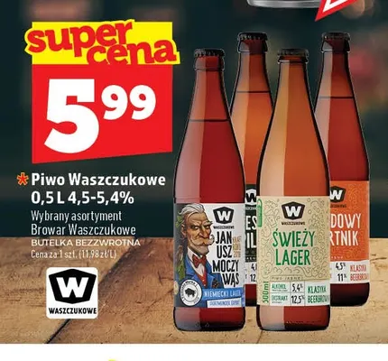 Piwo Waszczukowe Janusz Moczywąs promocja w TOPAZ