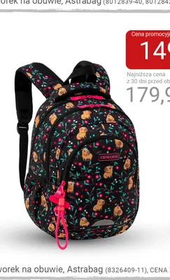 Plecak trzykomorowy Astrabag promocja w Smyk
