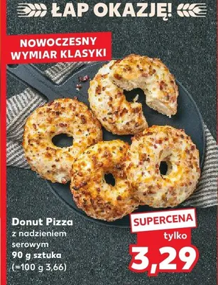 Donut Pizza z nadzieniem serowym promocja w Kaufland