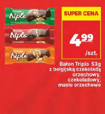 Baton Triplo masło orzechowe z belgijską czekoladą Serenata promocja w API Market