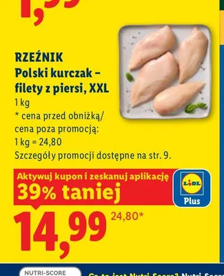 Polski kurczak - filety z piersi XXL Rzeźnik promocja w Lidl