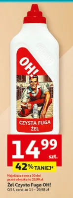 Żel czysta fuga promocja w Auchan
