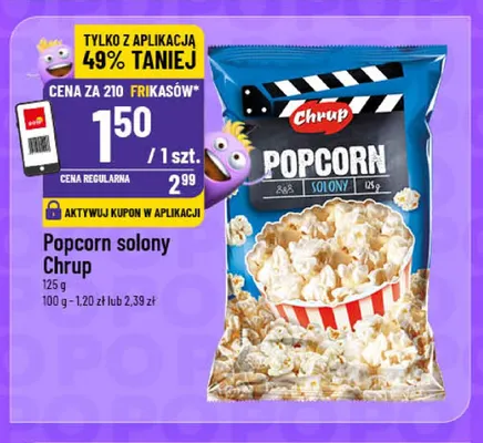 Popcorn solony Chrup promocja w POLOmarket