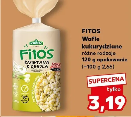 Wafle kukurydziane różne rodzaje 120g promocja w Kaufland