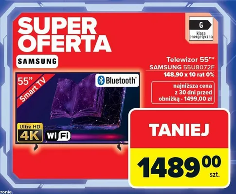 Telewizor 55'' 55U8072F promocja w Carrefour