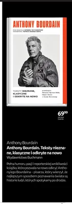 Książka Anthony Bourdain Teksty nieznane, klasyczne i odkryte na nowo promocja w Empik