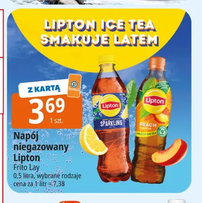 Napój niegazowany Lipton promocja w Leclerc