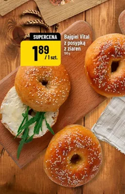Bajgiel Vital z posypką z ziaren promocja w POLOmarket