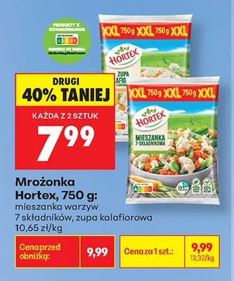 Mrożonka zupa kalafiorowa Hortex promocja w Biedronka