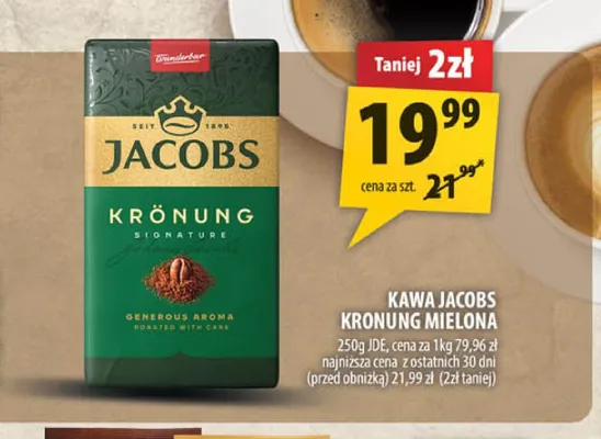 Kawa mielona Jacobs Krönung promocja w Arhelan