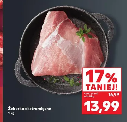 Żeberka ekstramięsne promocja w Kaufland