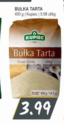 Bułka tarta Kupiec promocja w Słoneczko
