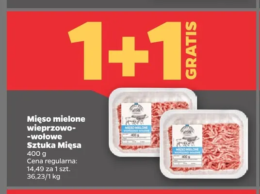 Mięso mielone wieprzowo-wołowe Sztuka Mięsa promocja w Netto