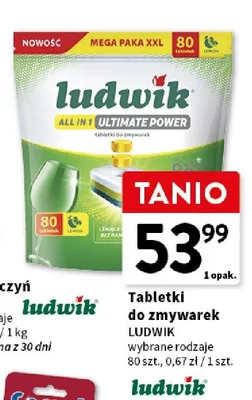 Tabletki do zmywarek Ludwik All in 1 Ultimate Power promocja w Intermarche