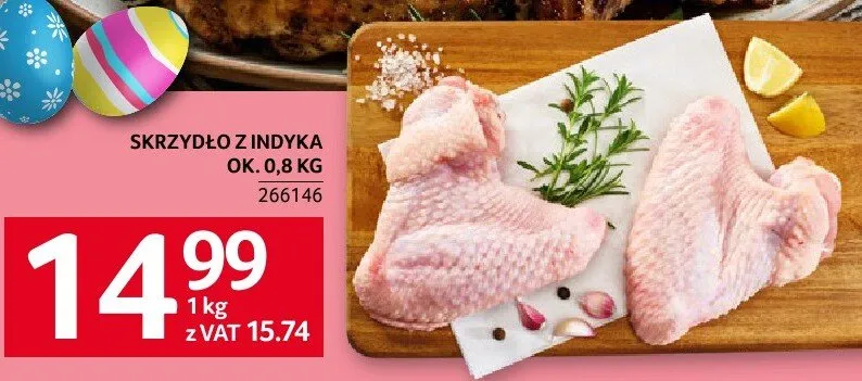 Skrzydło z indyka ok. 0,8 kg promocja w Selgros