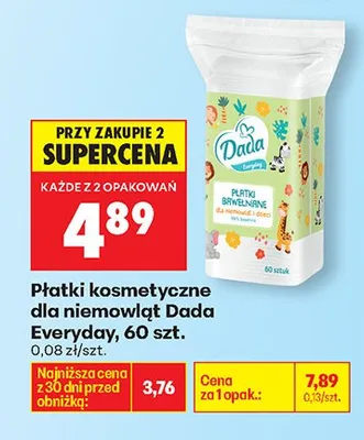 Płatki kosmetyczne dla niemowląt Everyday promocja w Biedronka