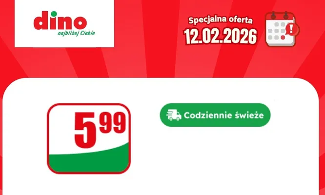 Specjalna oferta na 12.02.2026 - promocje spoza gazetki, strona 4 promocja w Dino