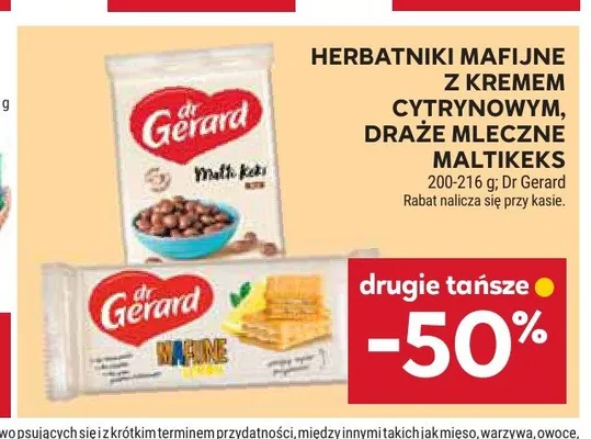 Draże mleczne Maltikeks DR GERARD promocja w Stokrotka