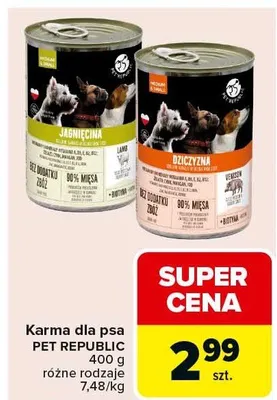 Karma dla psa jagnięcina promocja w Carrefour Market