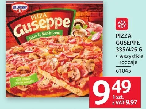 Pizza Giuseppe 335/425 g różne rodzaje promocja w Selgros