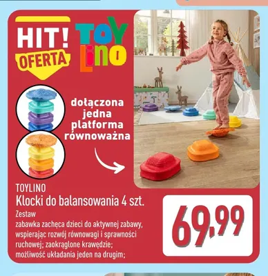 Klocki do balansowania 4 szt. Toylino promocja w Aldi