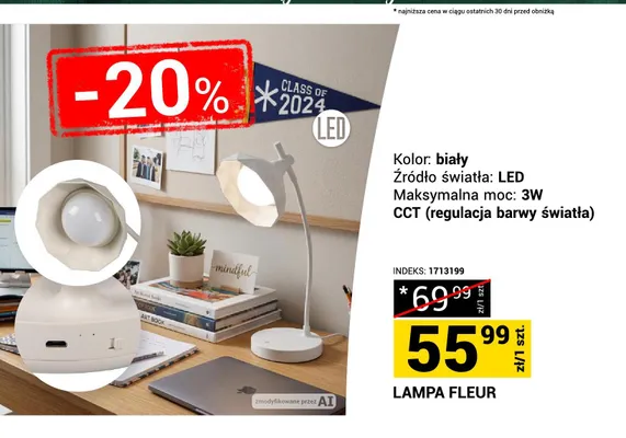 Lampa LED Fleur 3W promocja w Merkury Market
