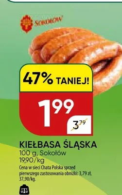 Kiełbasa śląska promocja w Chata Polska
