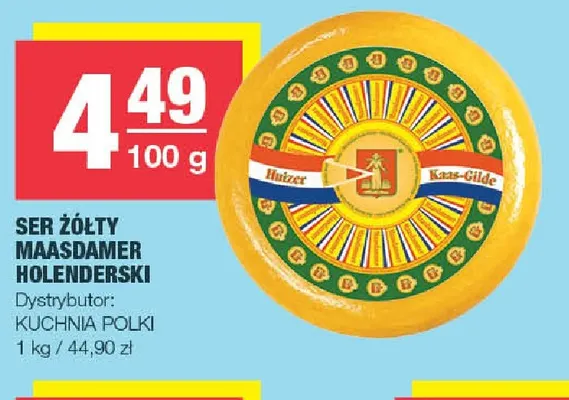 Ser żółty Maasdamer holenderski promocja w SPAR