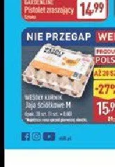 Jaja ściółkowe M promocja w Aldi