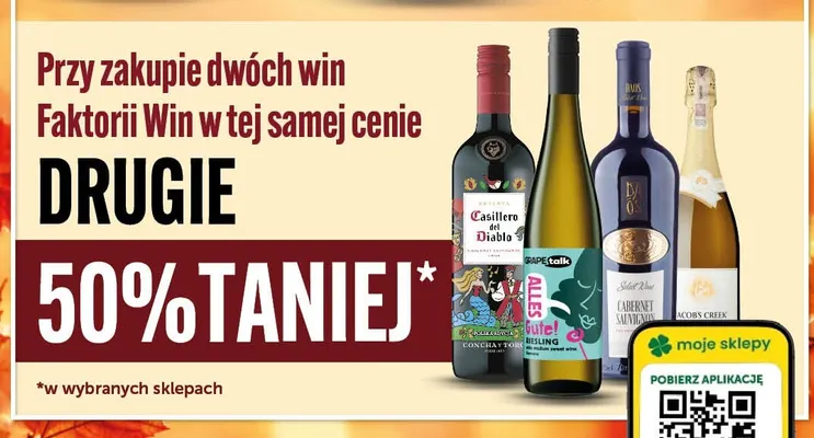 Wino Faktoria Win promocja w Groszek