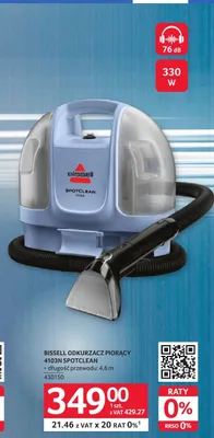 Odkurzacz piorący Bissell 4103N SPOTCLEAN 330W promocja w Selgros