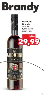 Brandy Gudauri 36% promocja w Kaufland