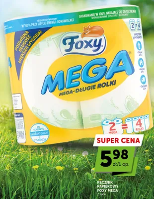 Ręcznik papierowy Foxy Mega 2-pak promocja w ABC