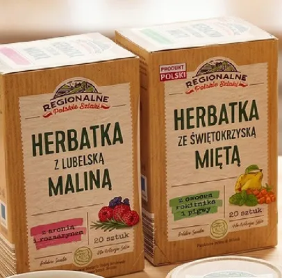 Herbatka owocowo-ziołowa Regionalne Polskie Szlaki promocja w Lidl
