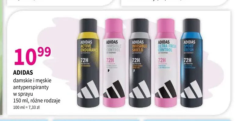 Antyperspirant męski w sprayu Adidas promocja w Drogerie Polskie